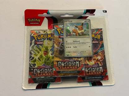 Pokémon Obsidianflammen 3er Blister Deutsch OVP Sealed | Pokémon TCG