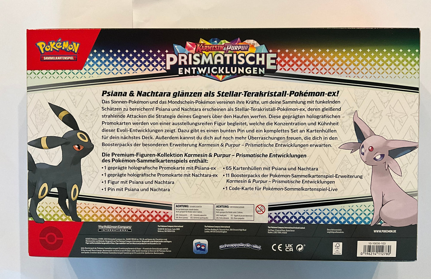 Pokémon Prismatische Entwicklungen Premium-Figuren-Kollektion Deutsch OVP Sealed | Pokémon TCG