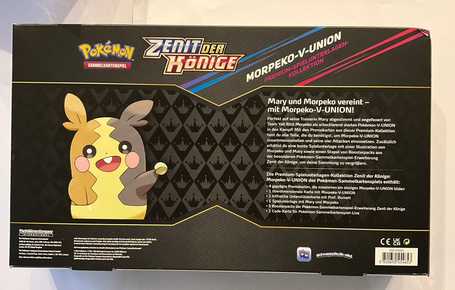 Pokémon Zenit der Könige Morpeko-V-UNION Premium-Kollektion Deutsch OVP Sealed | Pokémon TCGie)