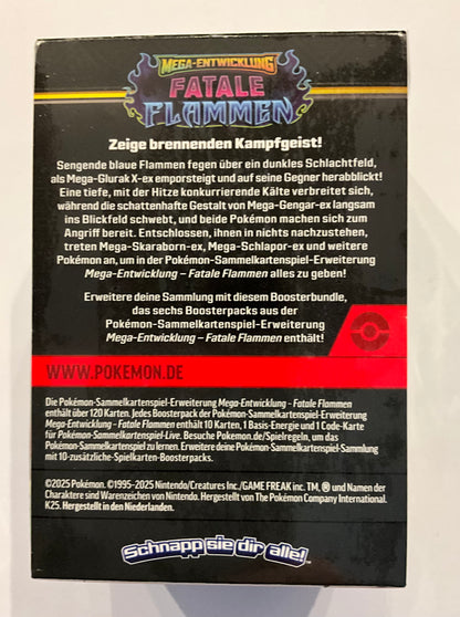 Pokémon Mega-Entwicklung – Fatale Flammen Booster Bundle Deutsch OVP Sealed | Pokémon TCG