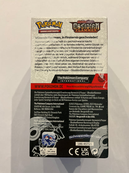 Pokémon Obsidianflammen 18er Display Deutsch OVP Sealed | Pokémon TCG