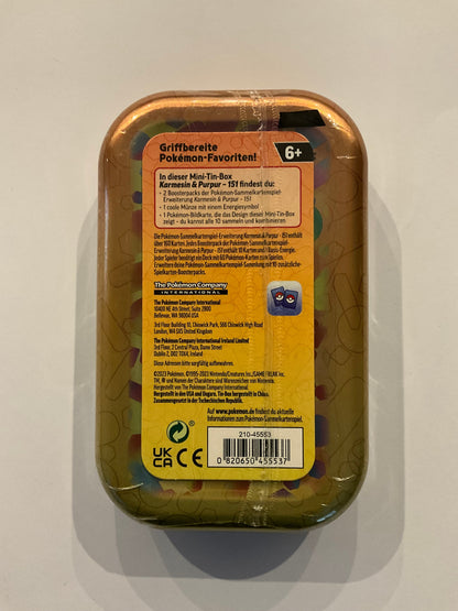 Pokémon Karmesin & Purpur 151 Mini Tin Deutsch OVP Sealed | Pokémon TCG