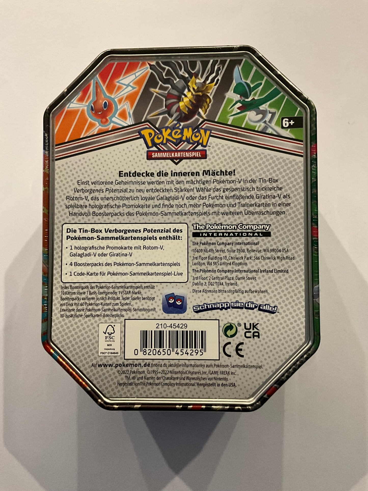 Pokémon Tin-Box Rotom-V Deutsch OVP Sealed | Pokémon TCG