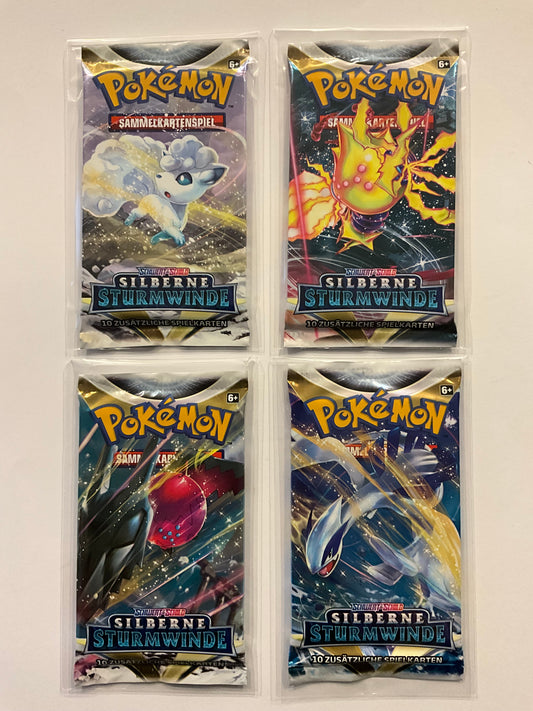 Art Set Bundle Pokémon Schwert & Schild – Silberne Sturmwinde Booster Deutsch OVP Sealed | Pokémon TCG