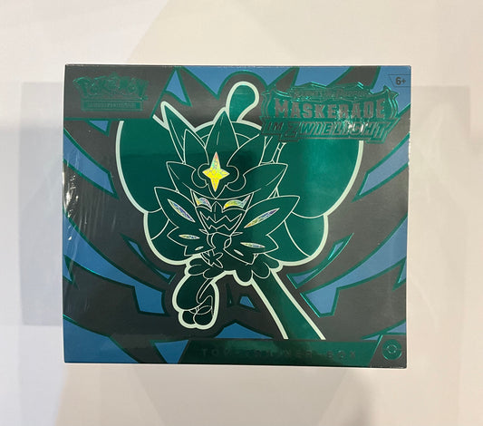 Pokémon Karmesin & Purpur Maskerade im Zwielicht Top-Trainer-Box Deutsch – Ogerpon Promo & 9 Booster