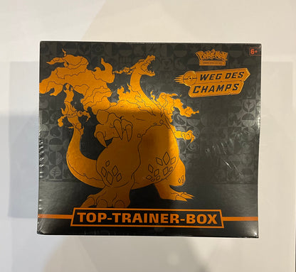 Pokémon Weg des Champs Top-Trainer-Box Deutsch – Glurak-V Promokarte & 10 Booster