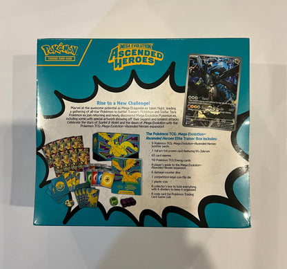 Pokémon Mega-Entwicklung: Erhabene Helden Top-Trainer-Box Englisch – Ns Zekrom Promo & 9 Booster