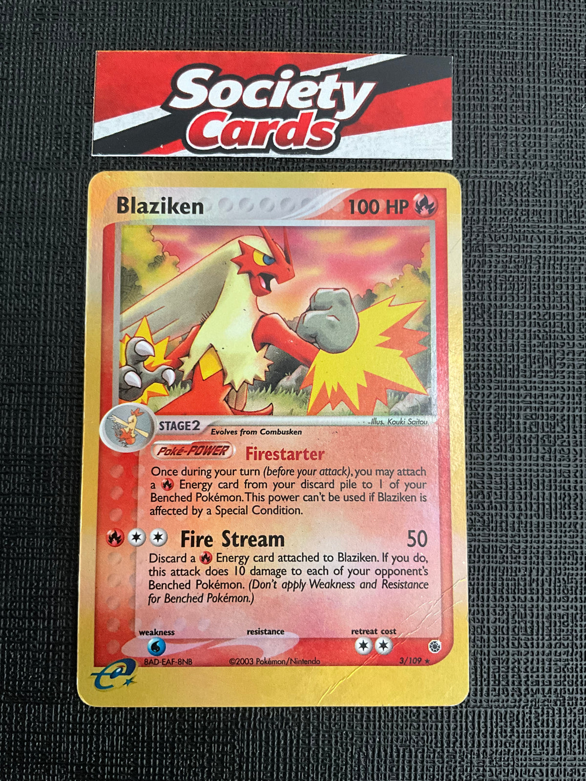 Pokémon Blaziken 3/109 Holo – EX Ruby & Sapphire (Englisch)