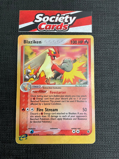 Pokémon Blaziken 3/109 Holo – EX Ruby & Sapphire (Englisch)