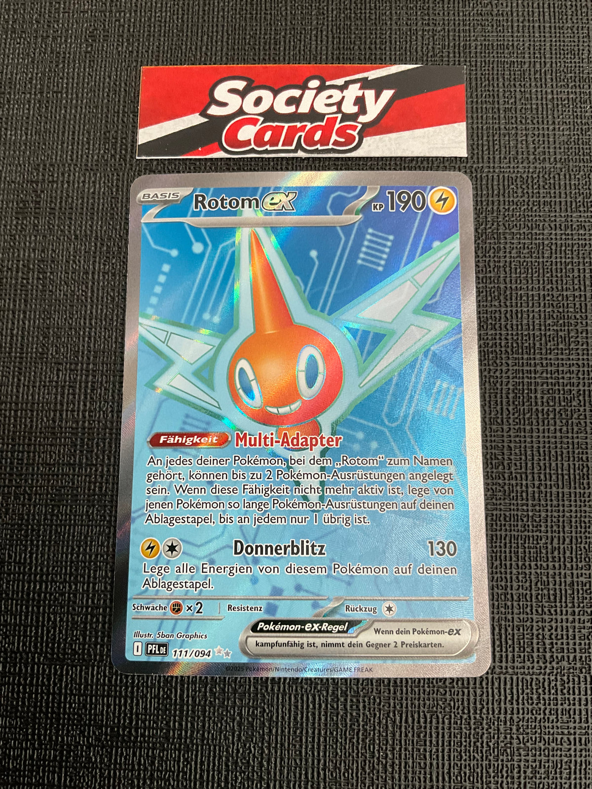 Pokémon Rotom ex 111/094 – Ultra Rare – Fatale Flammen (Deutsch)
