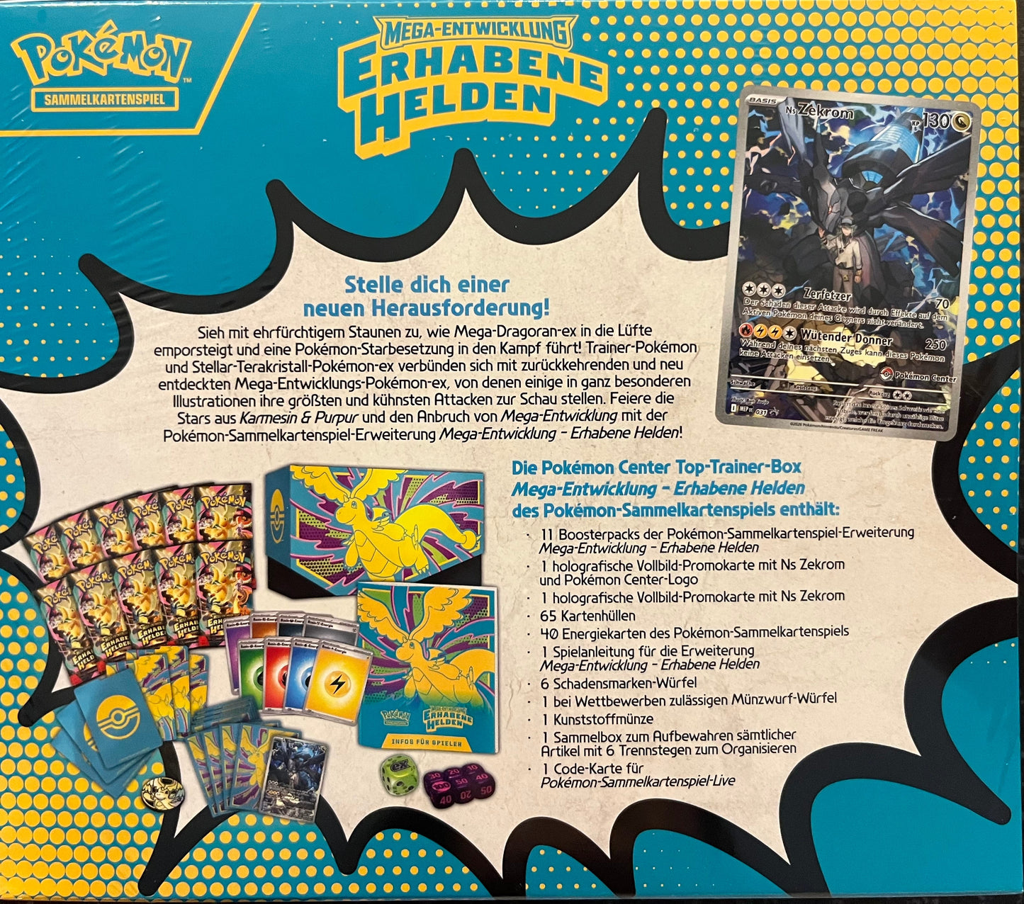 Pokémon Center Top-Trainer-Box Mega-Entwicklung – Erhabene Helden (Deutsch)