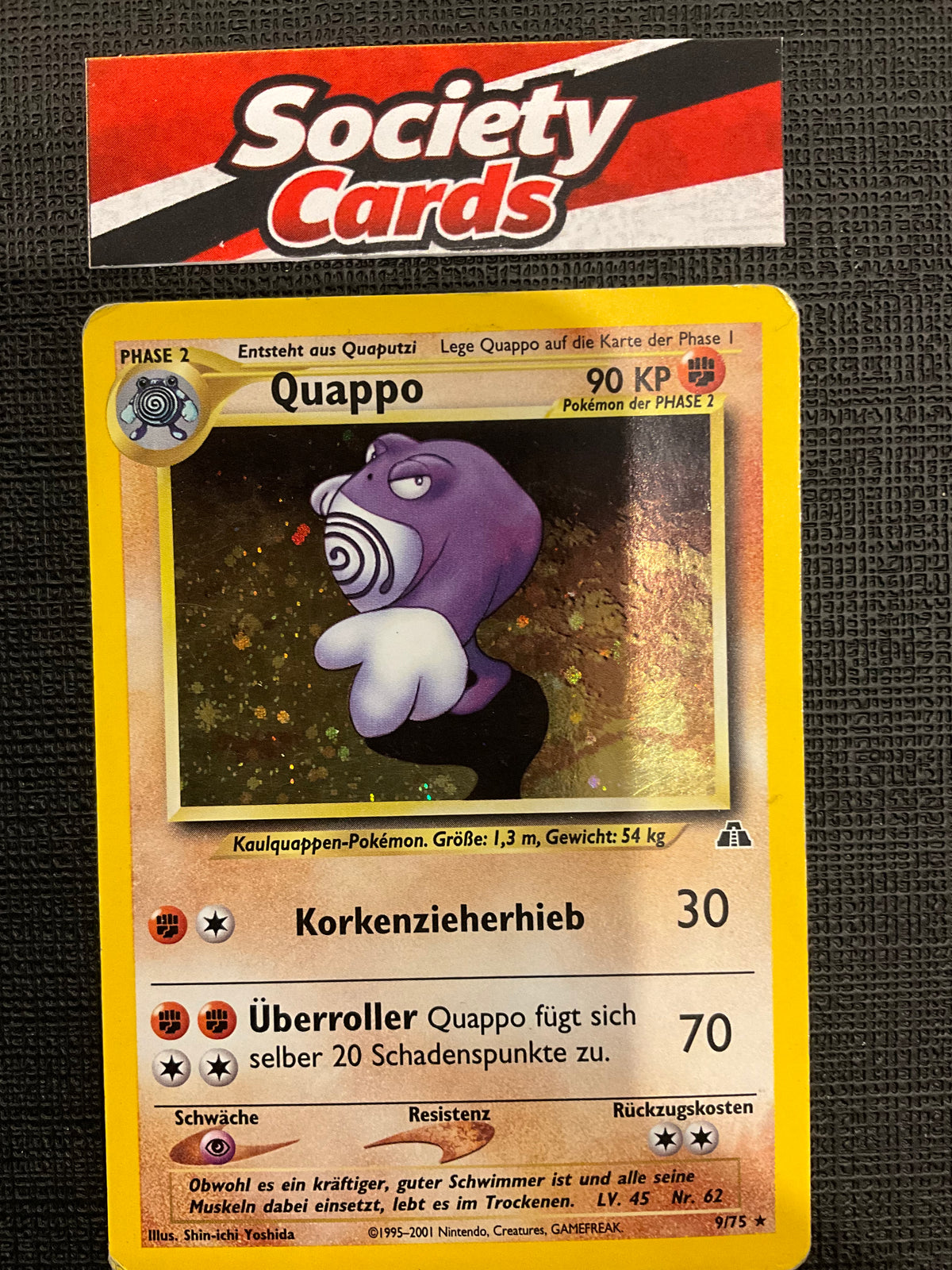 Pokémon Quappo 9/75 Holo – Neo Entdeckung (Deutsch)
