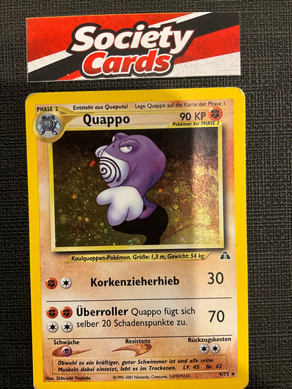 Pokémon Quappo 9/75 Holo – Neo Entdeckung (Deutsch)