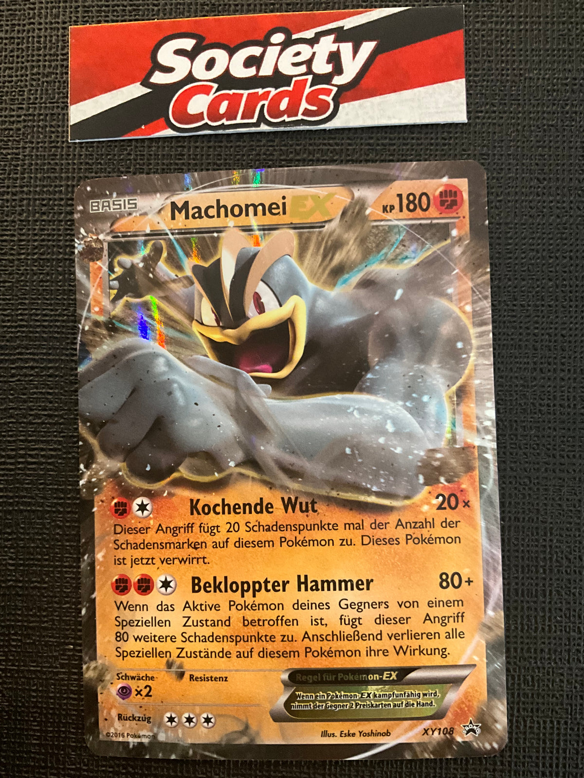 Pokémon Machomei-EX XY108 – Black Star Promo (Deutsch)