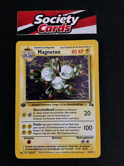 Pokémon Magneton 11/62 Holo – Fossil 1. Edition (Deutsch)
