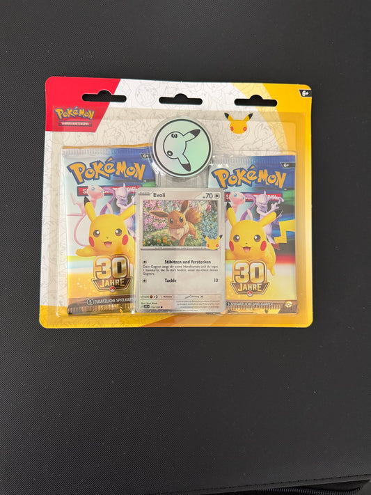 Pokémon 30 Jahre 2er-Pack-Blister – Evoli (Deutsch)