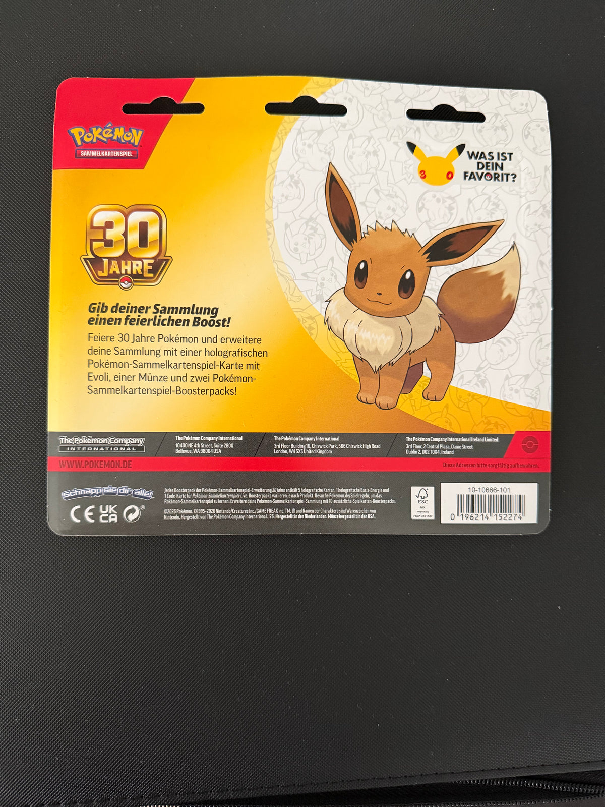 Pokémon 30 Jahre 2er-Pack-Blister – Evoli (Deutsch)
