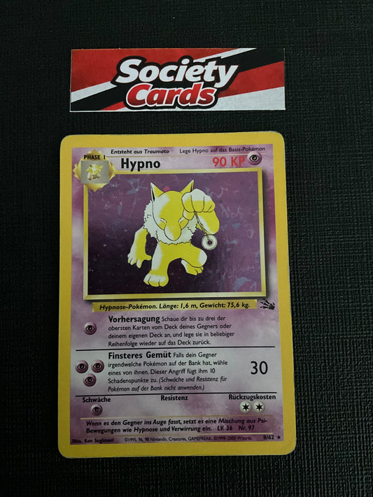 Pokémon Hypno 8/62 Holo – Fossil (Deutsch)