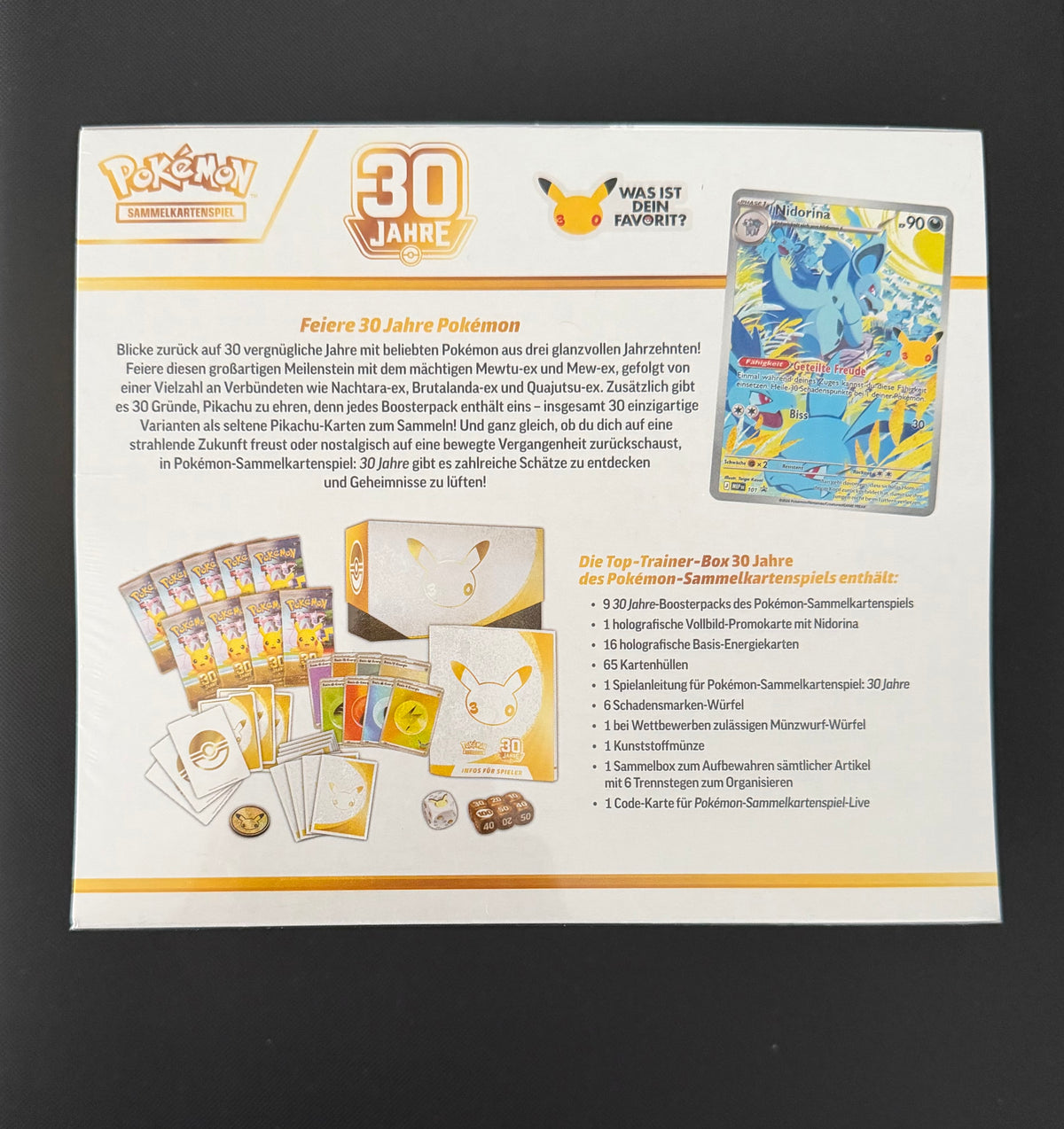 Pokémon 30 Jahre Top-Trainer-Box (Deutsch)