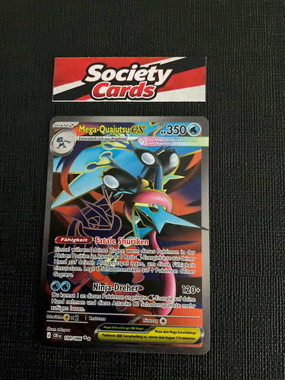 Pokémon Mega-Quajutsu ex 100/086 Ultra Rare – Wachsendes Chaos (Deutsch)