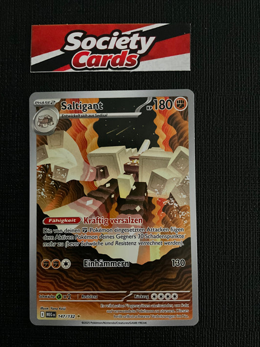 Pokémon Saltigant 147/132 Illustration Rare – Mega-Entwicklung (Deutsch)