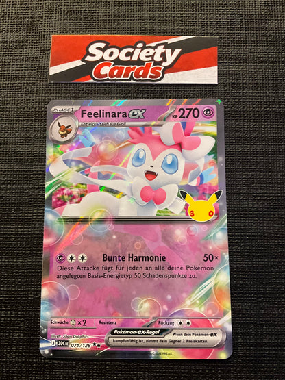 Pokémon Feelinara ex 071/128 Double Rare – 30 Jahre (Deutsch)