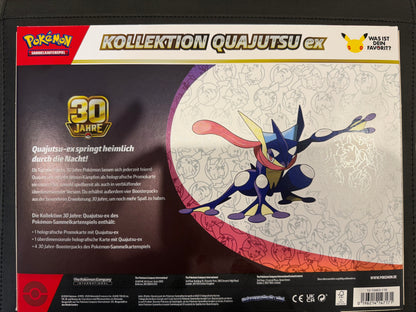 Pokémon 30 Jahre Feelinara-ex oder Quajutsu-ex Kollektion – Zufallsauswahl (Deutsch)