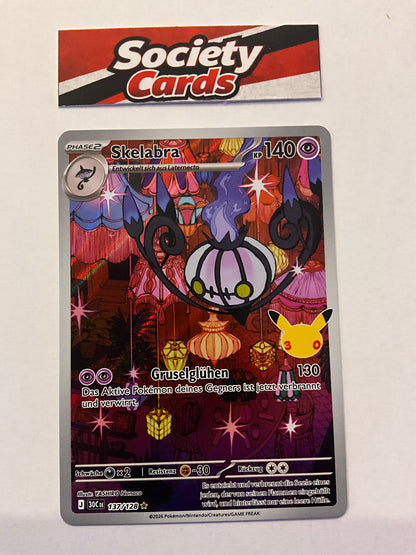 Pokémon Skelabra 137/128 Illustration Rare – 30 Jahre (Deutsch)