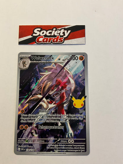 Pokémon Wolwerock 138/128 Illustration Rare – 30 Jahre (Deutsch)