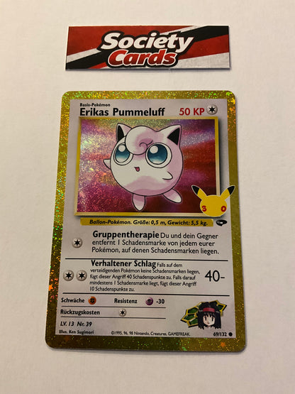 Pokémon Erikas Pummeluff 69/132 Holo – 30 Jahre (Deutsch)