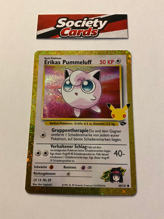 Pokémon Erikas Pummeluff 69/132 Holo – 30 Jahre (Deutsch)