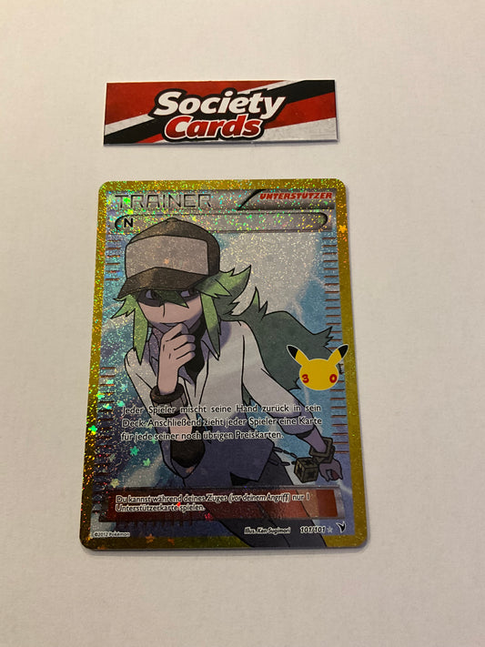 Pokémon N 101/101 Full Art Holo – 30 Jahre (Deutsch)