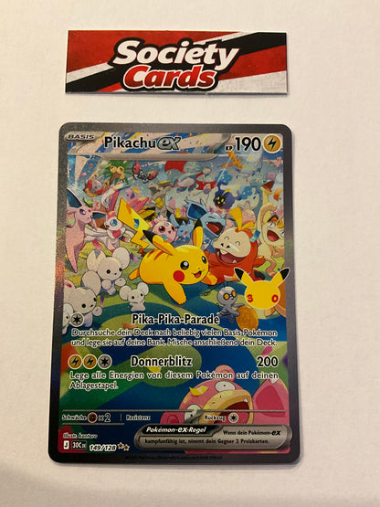 Pokémon Pikachu ex 149/128 Special Illustration Rare – 30 Jahre (Deutsch)