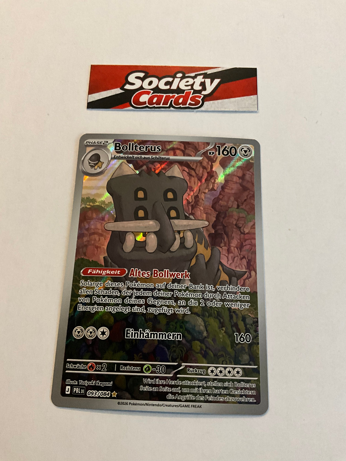 Pokémon Bollterus 093/084 Illustration Rare – PBL (Deutsch)