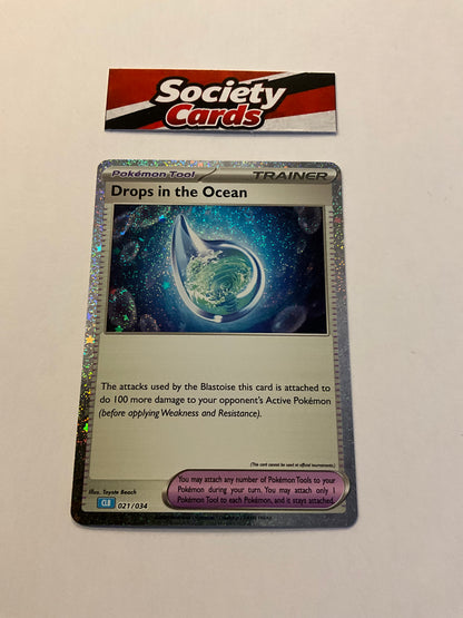 Pokémon Drops in the Ocean 021/034 Holo – Pokémon TCG Classic (Englisch)