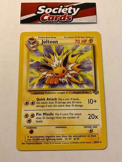 Pokémon Jolteon 20/64 Rare – Jungle (Englisch)
