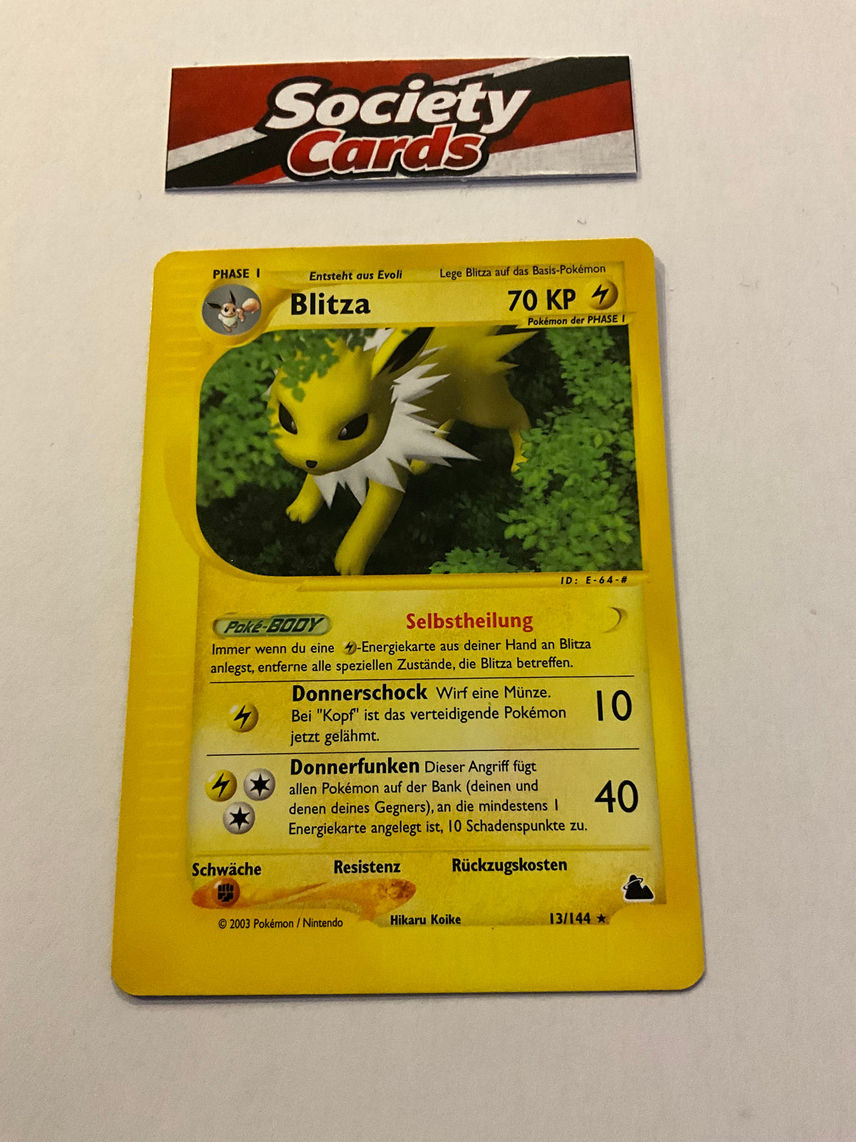 Pokémon Blitza 13/144 Rare – Skyridge (Deutsch)