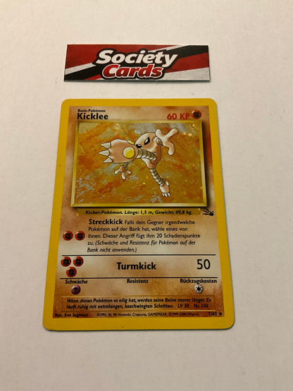 Pokémon Kicklee 7/62 Holo – Fossil (Deutsch)
