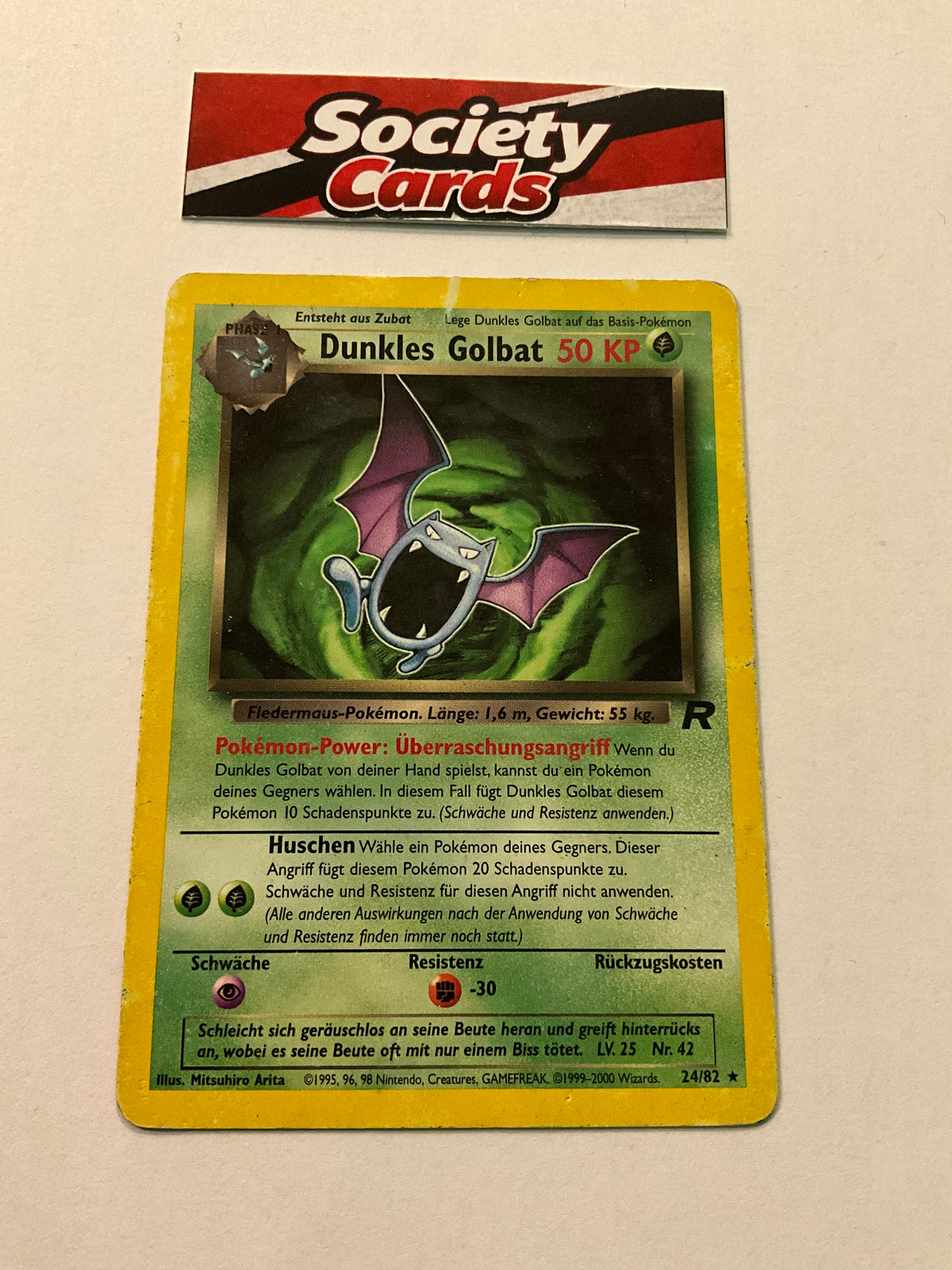 Pokémon Dunkles Golbat 24/82 Rare – Team Rocket (Deutsch)