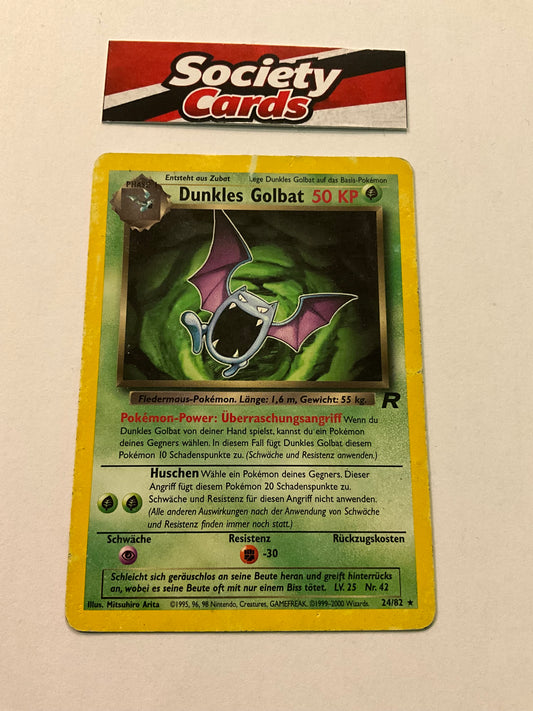 Pokémon Dunkles Golbat 24/82 Rare – Team Rocket (Deutsch)