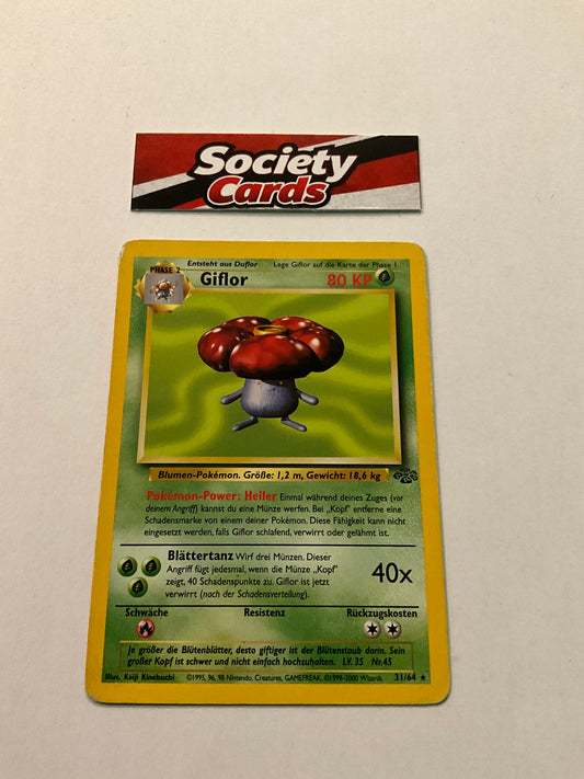 Pokémon Giflor 31/64 Rare – Dschungel (Deutsch)