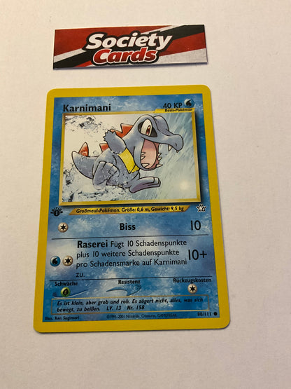 Pokémon Karnimani 80/111 1. Edition – Neo Genesis (Deutsch)