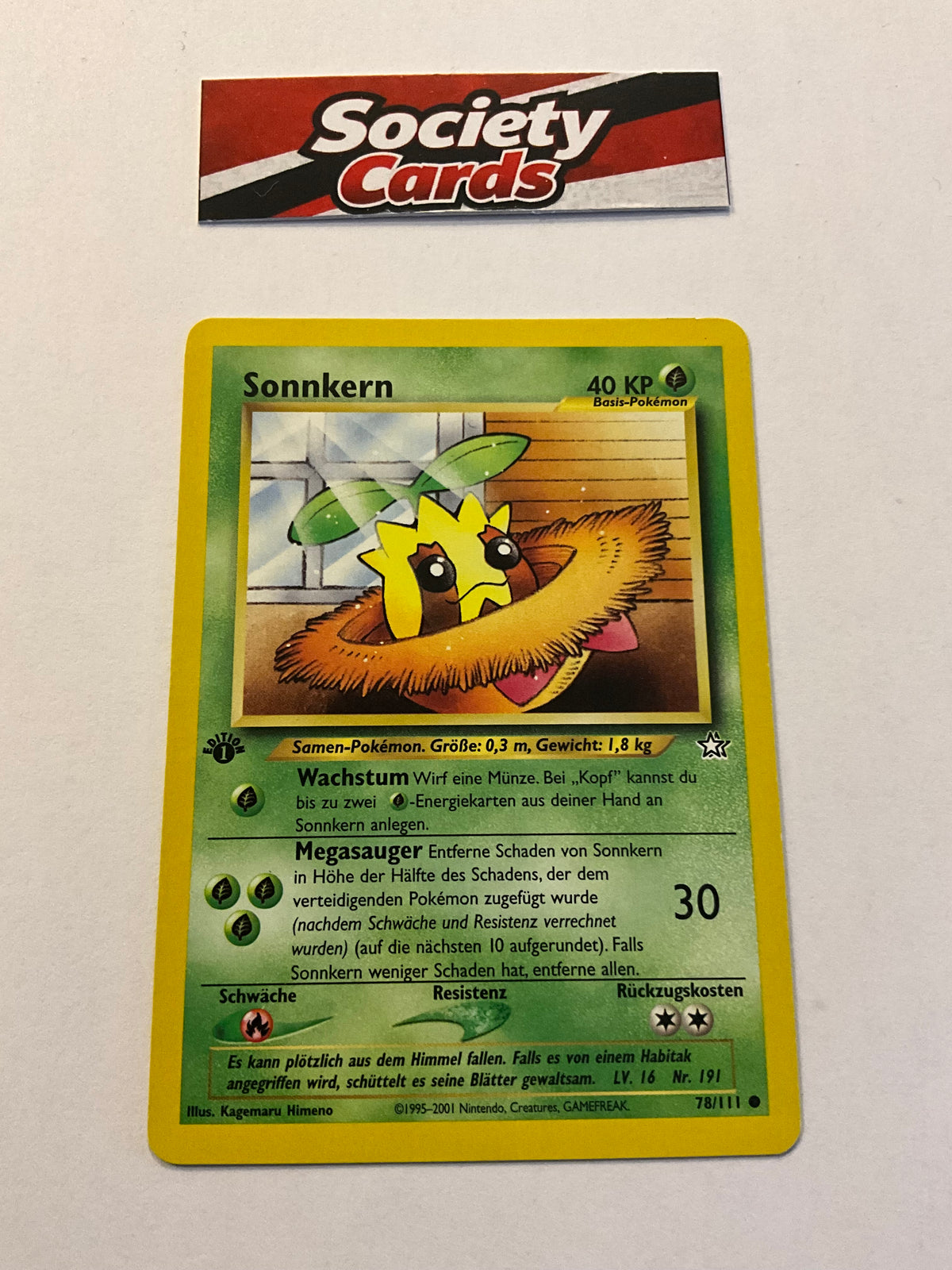 Pokémon Sonnkern 78/111 1. Edition – Neo Genesis (Deutsch)