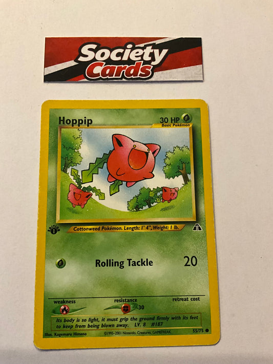 Pokémon Hoppip 55/75 – Neo Discovery 1. Edition (Englisch) – Excellent (EX)