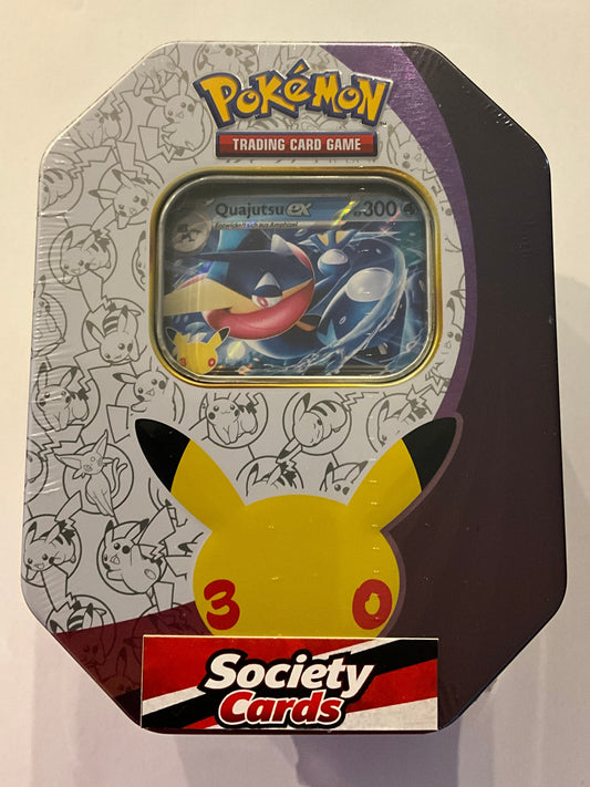 Pokémon 30 Jahre Quajutsu-ex Tin-Box – 4 Booster – Deutsch – Neu & OVP