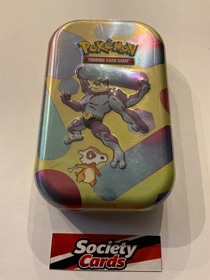 Pokémon Karmesin & Purpur – 151 Mini-Tin Machomei (Deutsch)