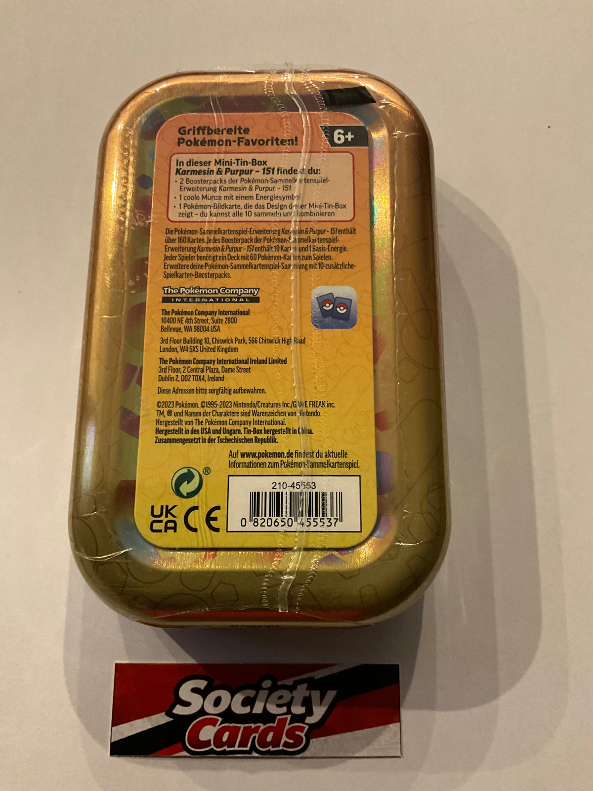 Pokémon Karmesin & Purpur – 151 Mini-Tin Machomei (Deutsch)