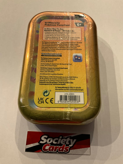 Pokémon Karmesin & Purpur – 151 Mini-Tin Simsala (Deutsch)