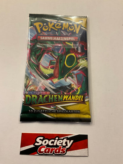 Pokémon Schwert & Schild – Drachenwandel Boosterpack – Rayquaza-VMAX (Deutsch) – Neu & OVP