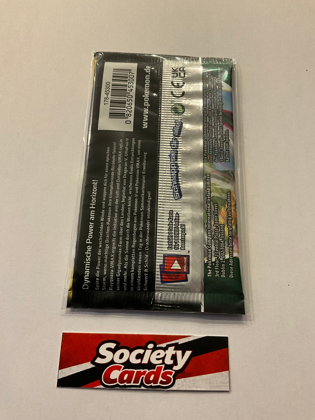 Pokémon Schwert & Schild – Drachenwandel Boosterpack – Rayquaza-VMAX (Deutsch) – Neu & OVP